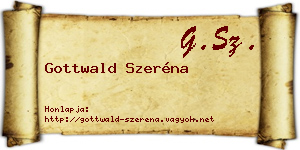 Gottwald Szeréna névjegykártya
